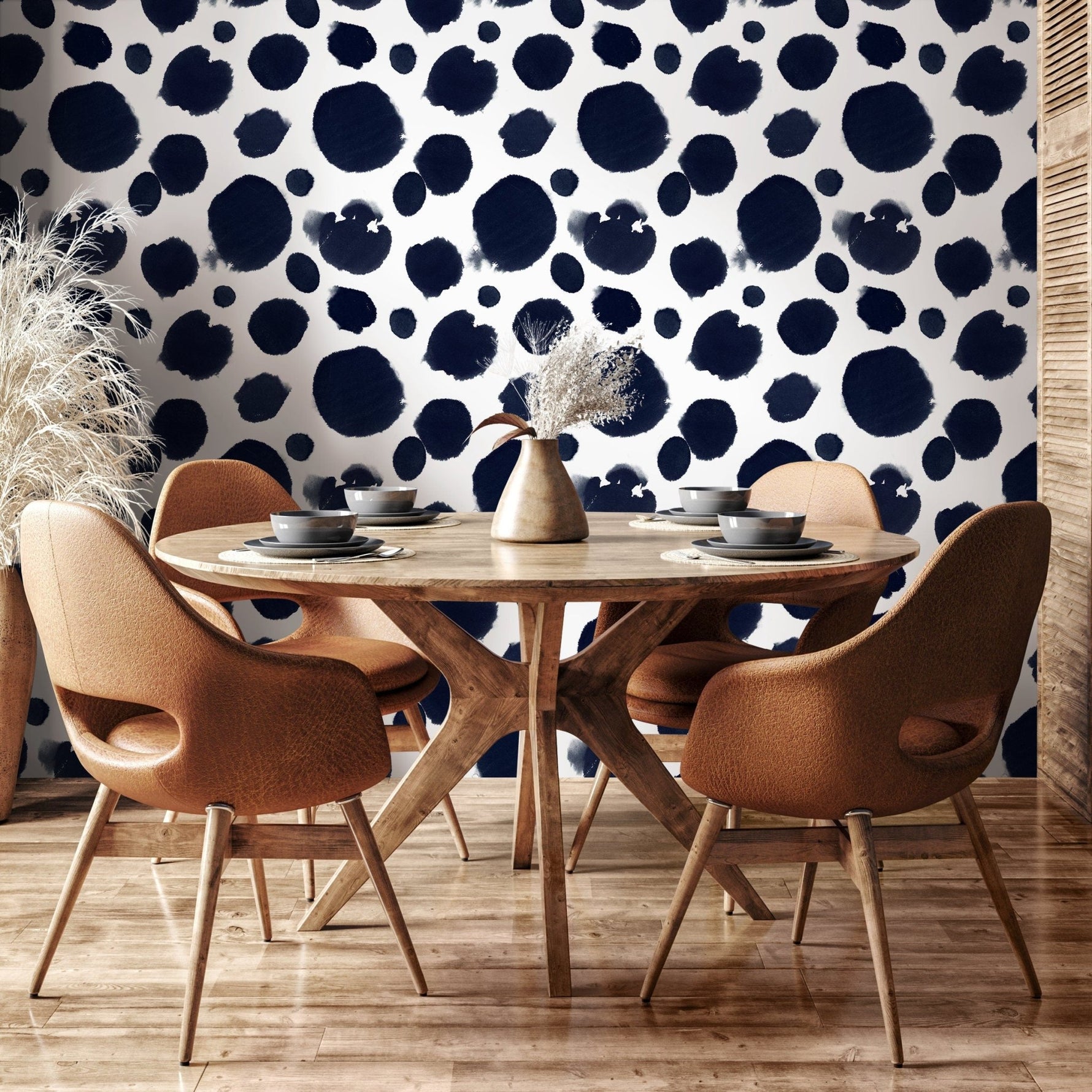 Abstract Ink Blot Wallpaper - A012 - WallTrend