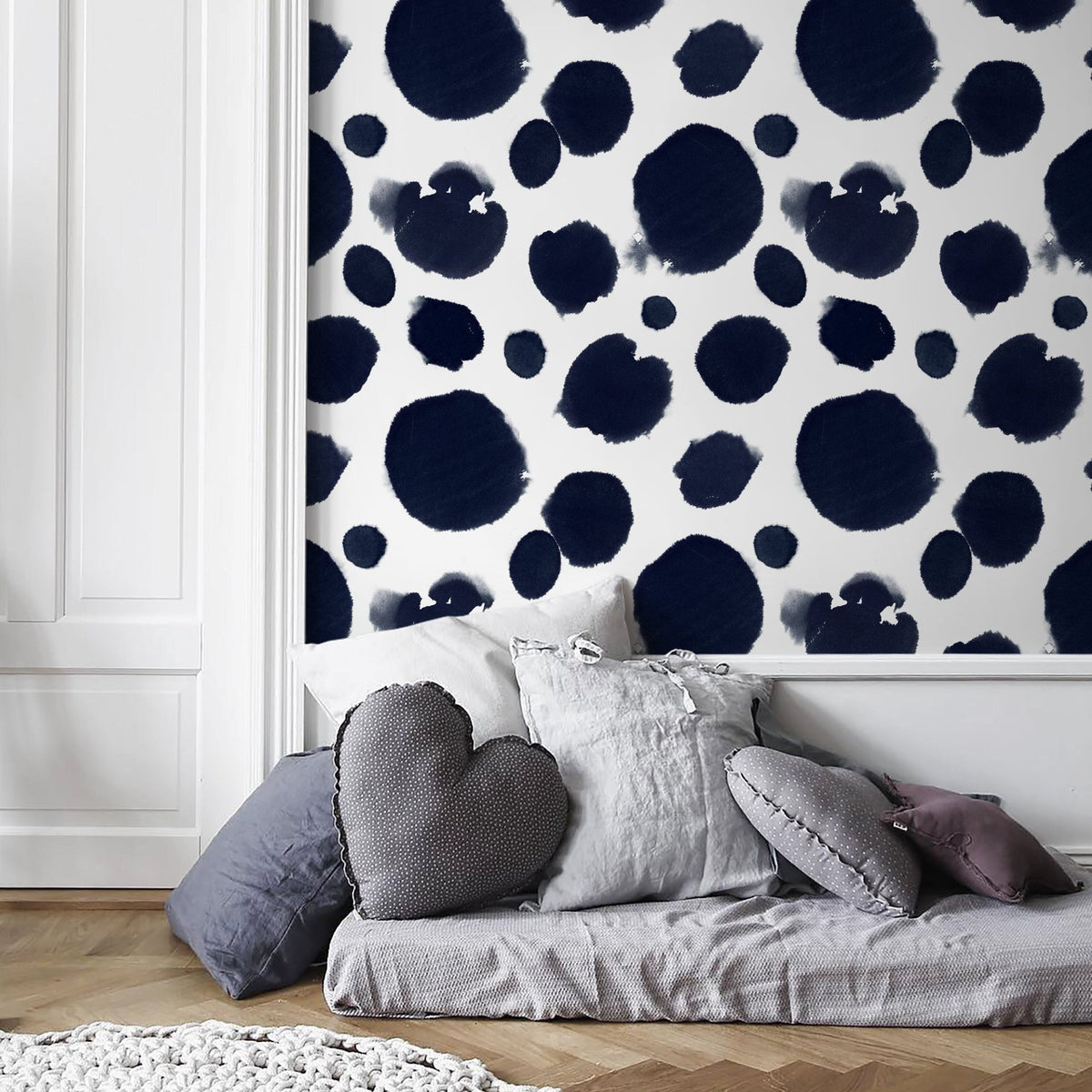 Abstract Ink Blot Wallpaper - A012 - WallTrend