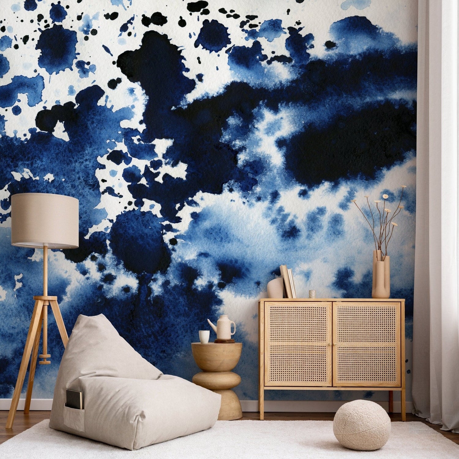 Abstract Ink Splash Wallpaper - A223 - WallTrend