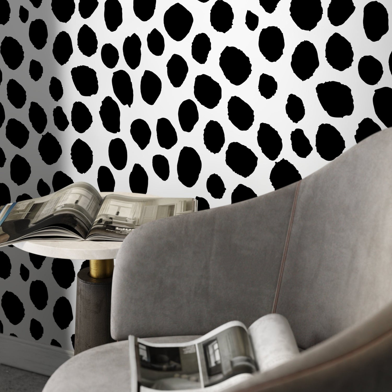 Abstract Ink Spots Wallpaper - A326 - WallTrend