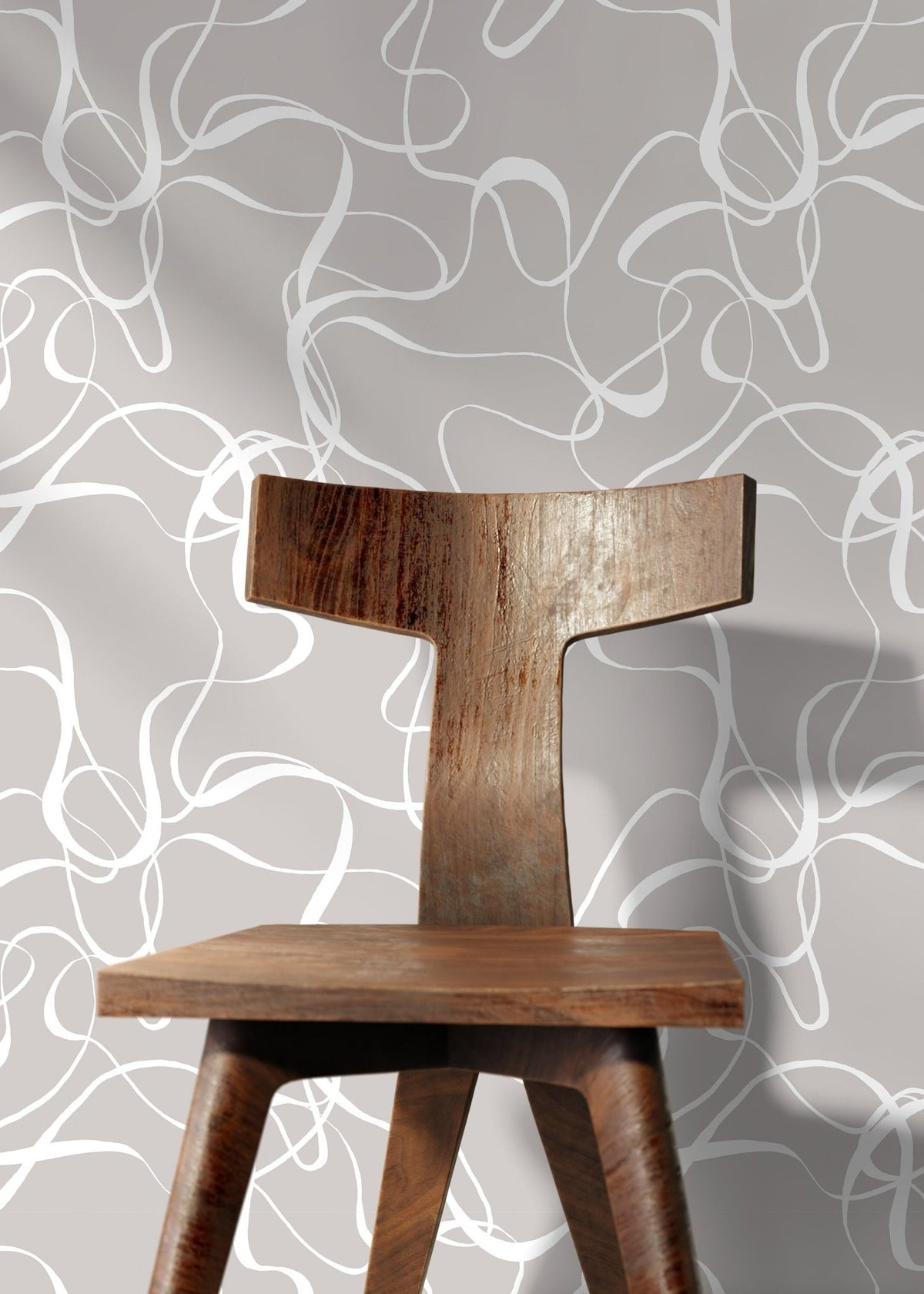 Abstract Ink Swirls Wallpaper - SKU C661 - WallTrend