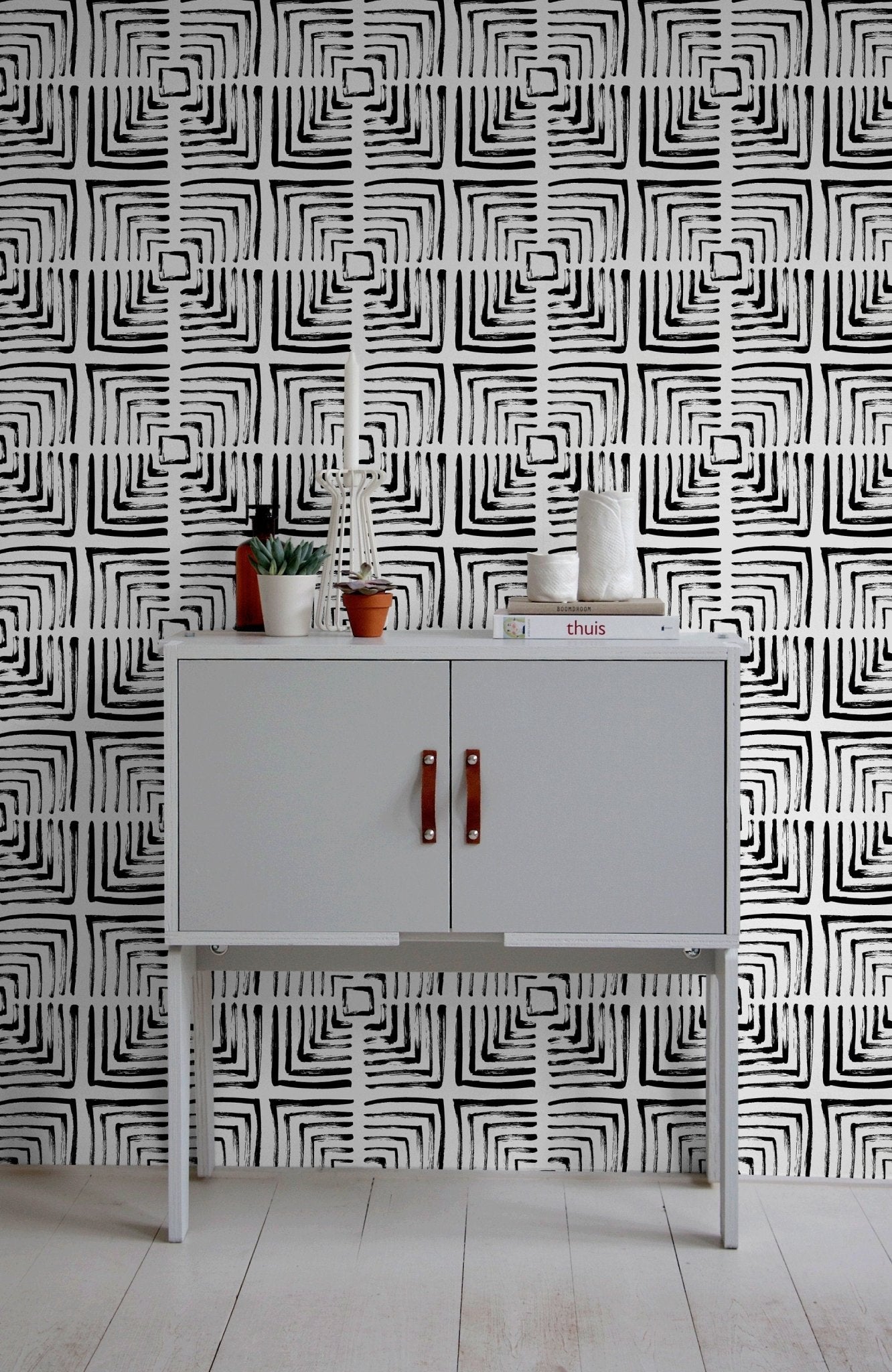 Abstract Labyrinth Wallpaper - B997 - WallTrend