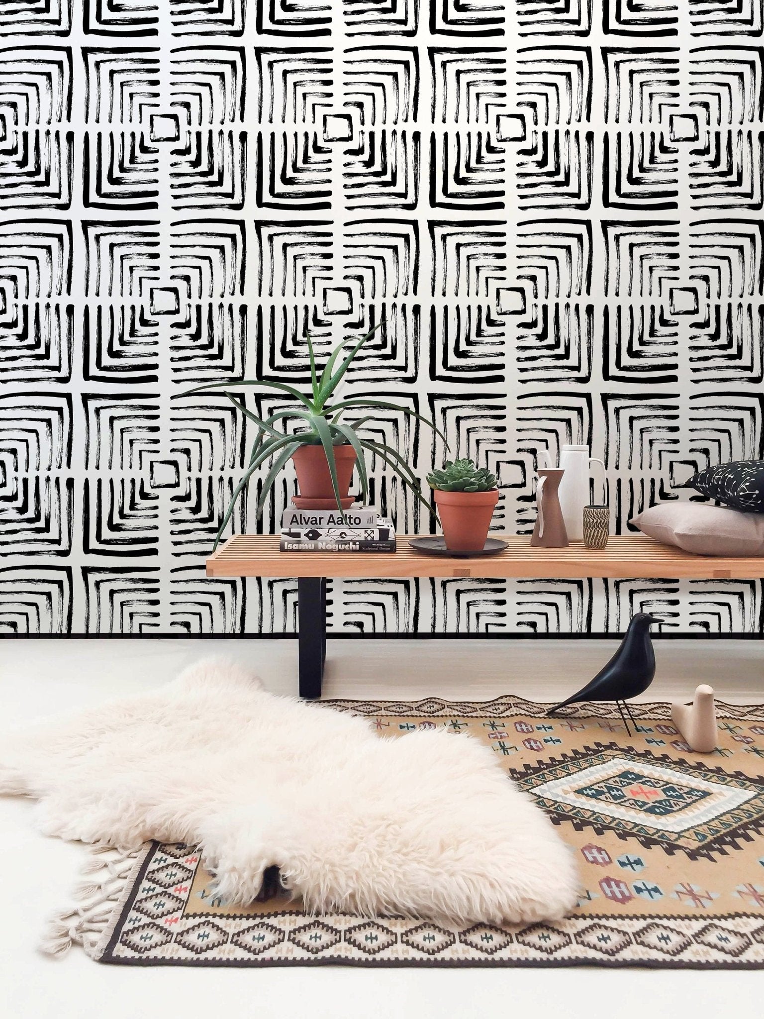 Abstract Labyrinth Wallpaper - B997 - WallTrend