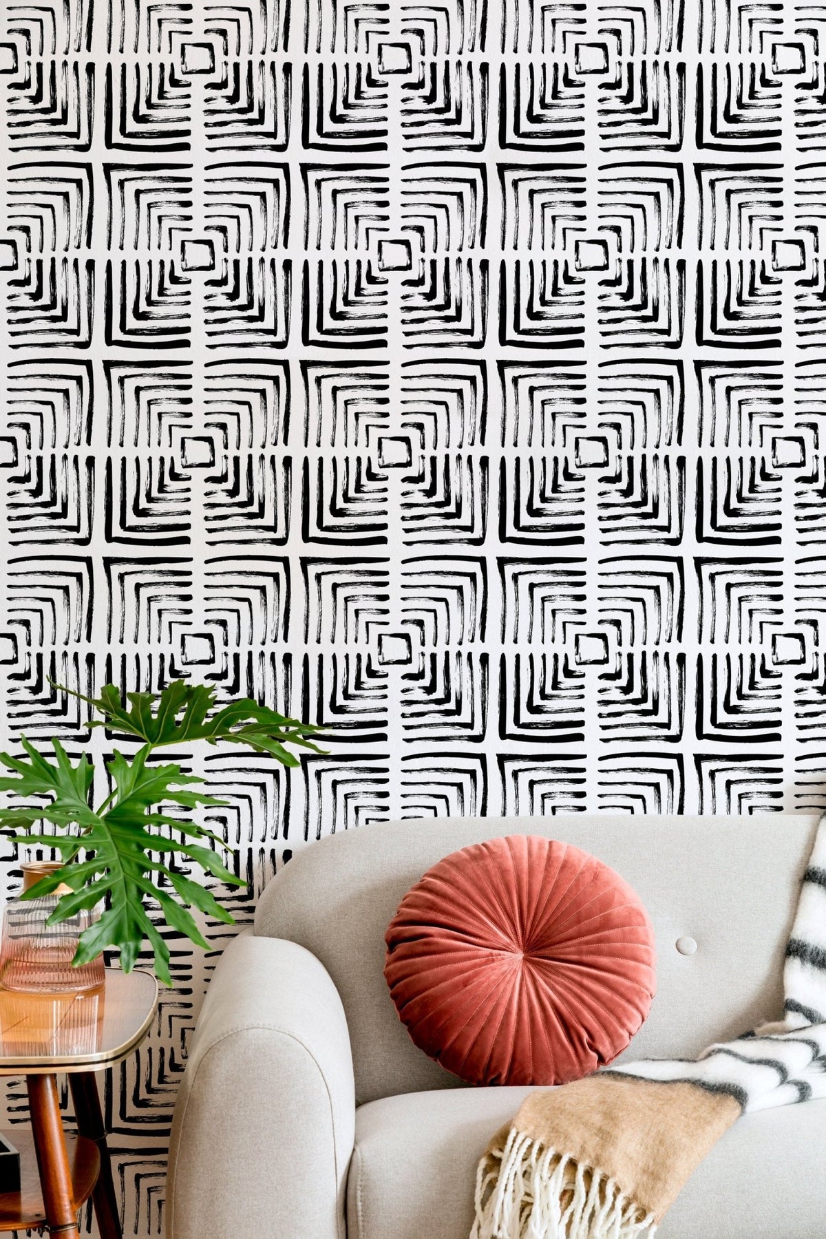 Abstract Labyrinth Wallpaper - B997 - WallTrend