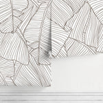 Abstract Leaf Pattern Wallpaper - A474 - WallTrend