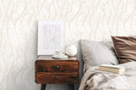 Abstract Leafy Curves Wallpaper - C640 - WallTrend