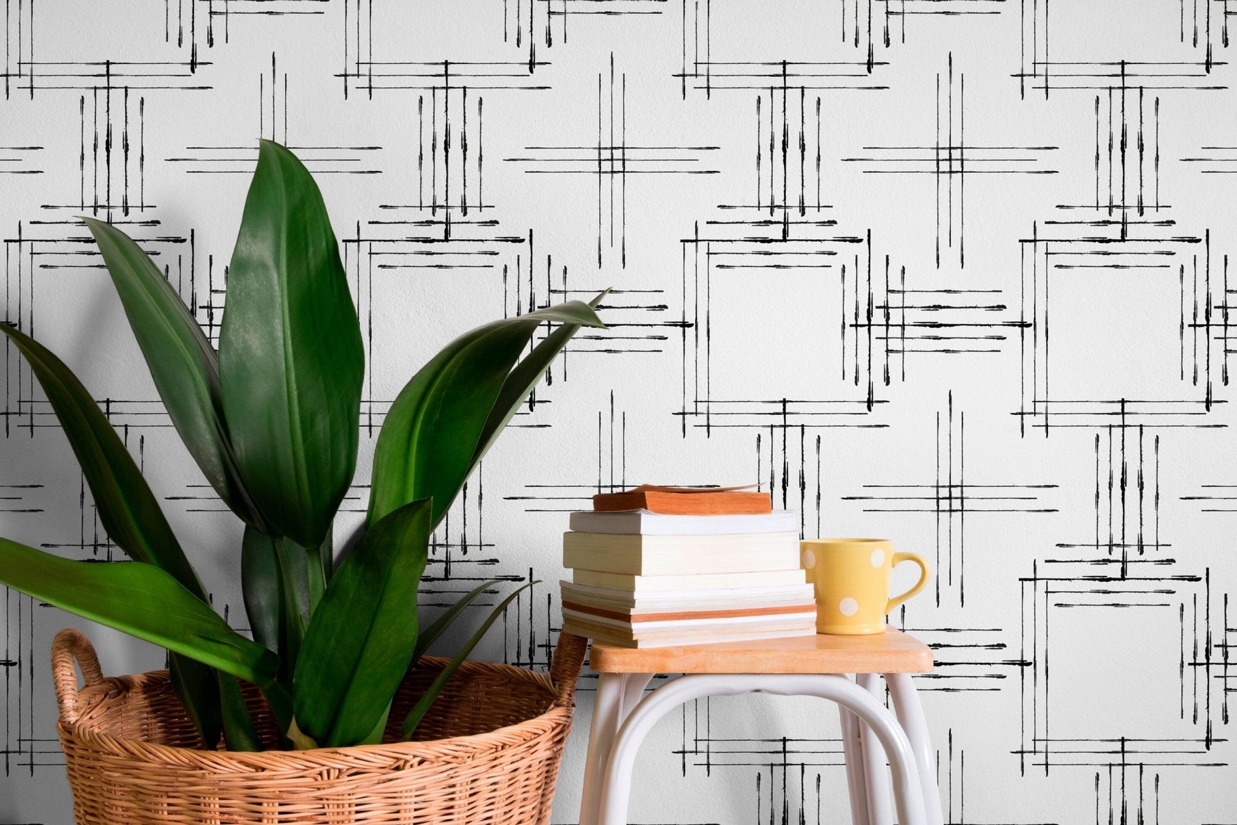 Abstract Linear Art Wallpaper - B992 - WallTrend