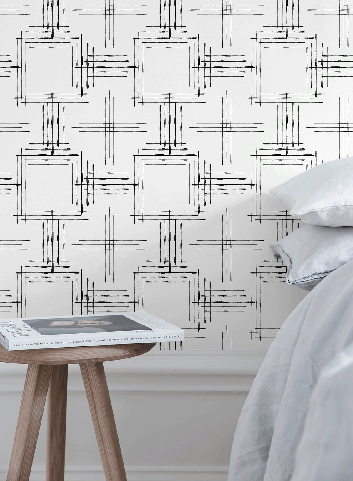 Abstract Linear Art Wallpaper - B992 - WallTrend