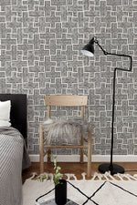 Abstract Linear Maze Wallpaper - B418 - WallTrend