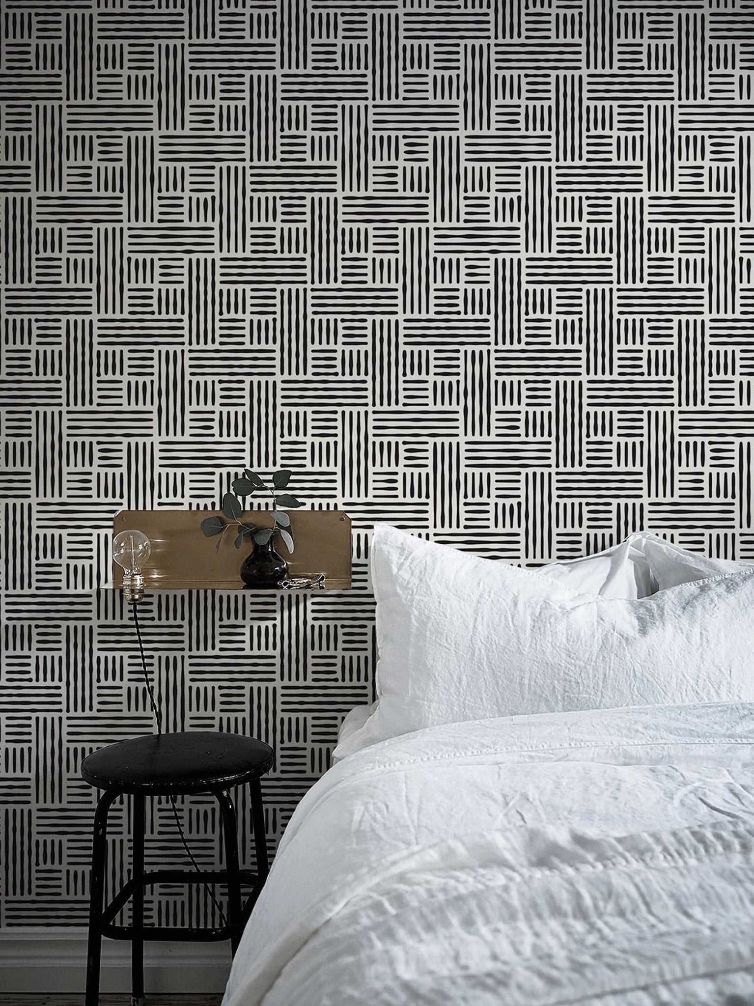 Abstract Linear Maze Wallpaper - B418 - WallTrend