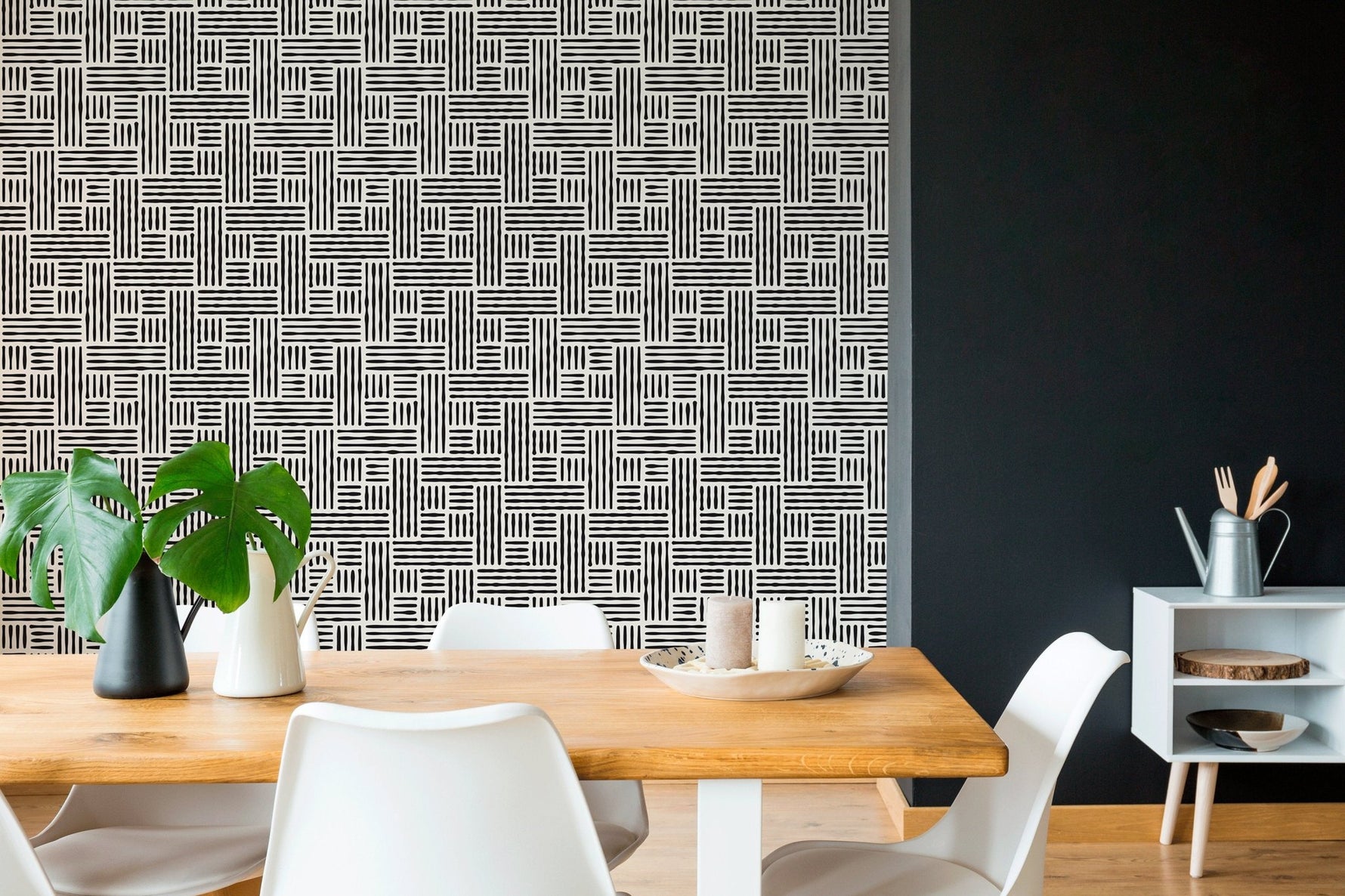 Abstract Linear Maze Wallpaper - B418 - WallTrend