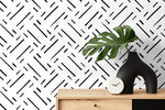 Abstract Linear Strokes Wallpaper - C517 - WallTrend