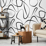 Abstract Lines and Shapes Wallpaper - B603 - WallTrend