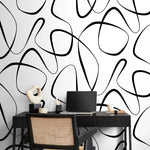 Abstract Lines and Shapes Wallpaper - B603 - WallTrend