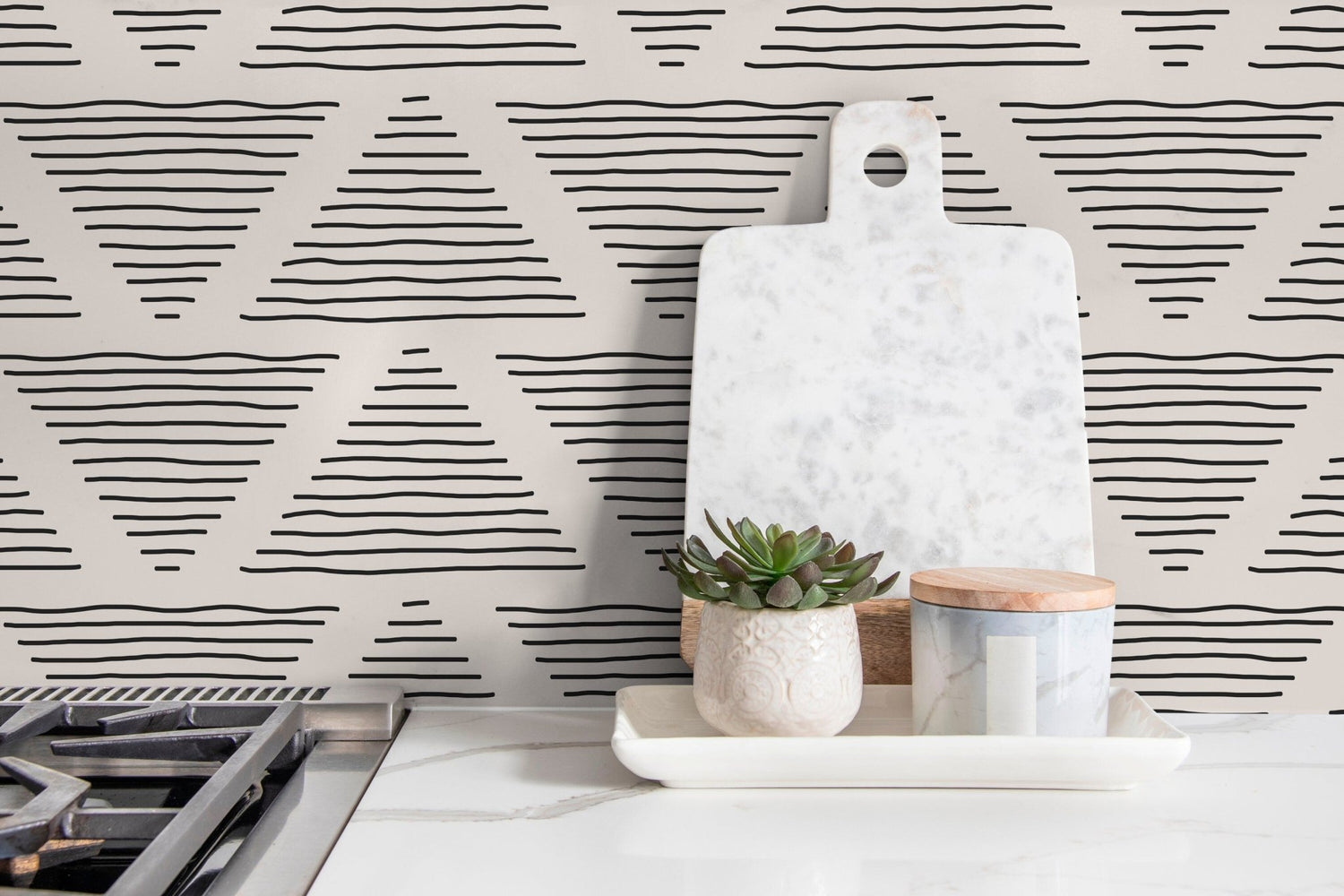 Abstract Lines and Shapes Wallpaper - C258 - WallTrend