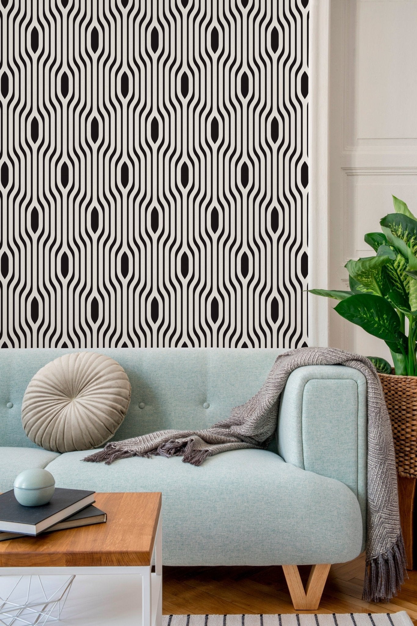 Abstract Lines Wallpaper - C304 - WallTrend