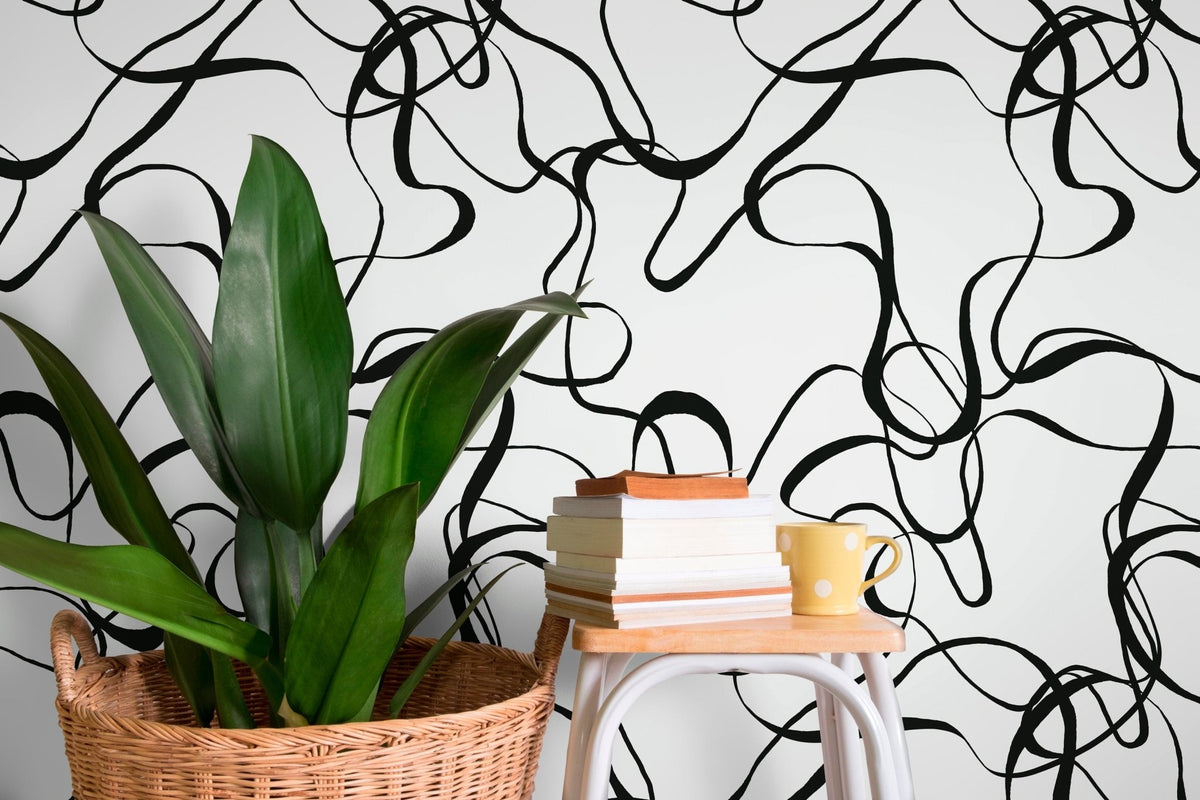 Abstract Lines Wallpaper - C662 - WallTrend