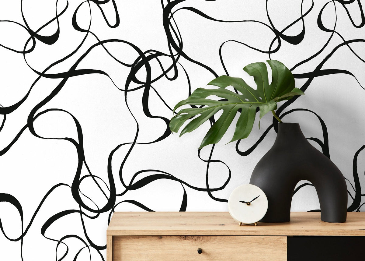 Abstract Lines Wallpaper - C662 - WallTrend