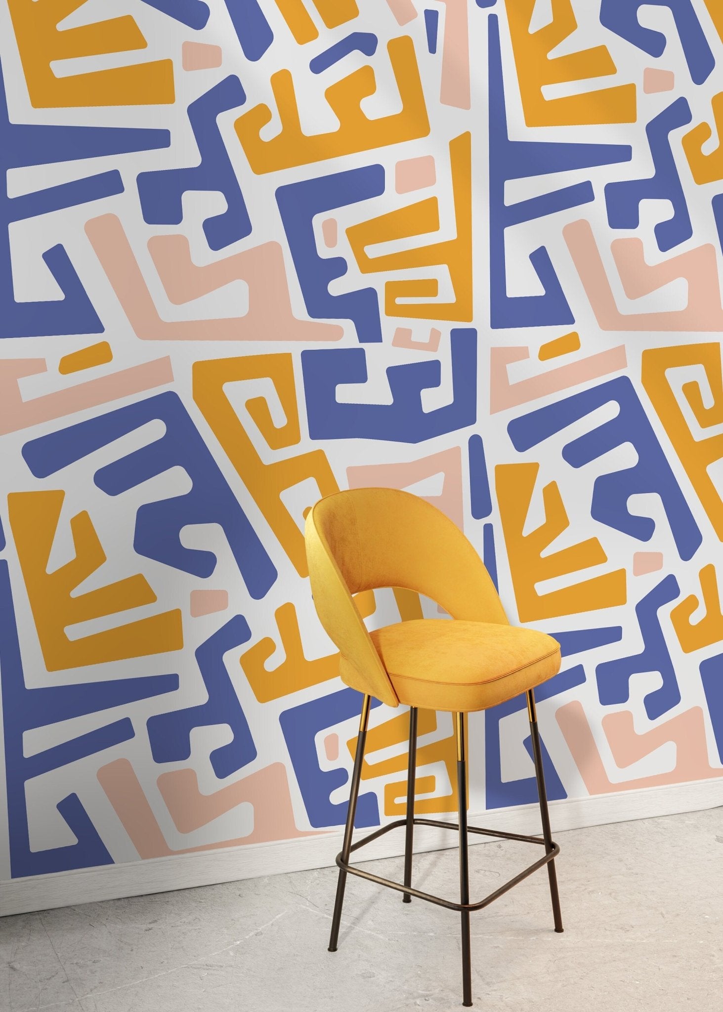 Abstract Maze Wallpaper - B569 - WallTrend