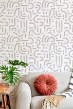 Abstract Maze Wallpaper - C070 - WallTrend