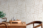 Abstract Maze Wallpaper - C144 - WallTrend