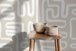 Abstract Maze Wallpaper - C144 - WallTrend