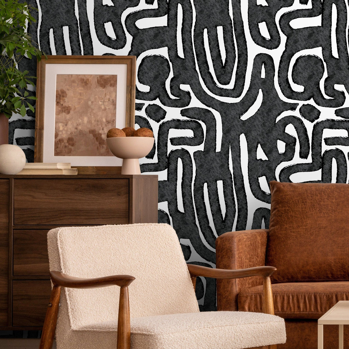 Abstract Maze Wallpaper - X103 - WallTrend