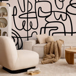 Abstract Modern Wallpaper Peel and Stick and Traditional Wallpaper - B762 - WallTrend