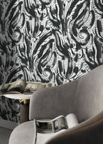 Abstract Monochrome Feathers Wallpaper - D539 - WallTrend