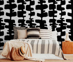 Abstract Monochrome Puzzle Pieces Wallpaper - B967 - WallTrend