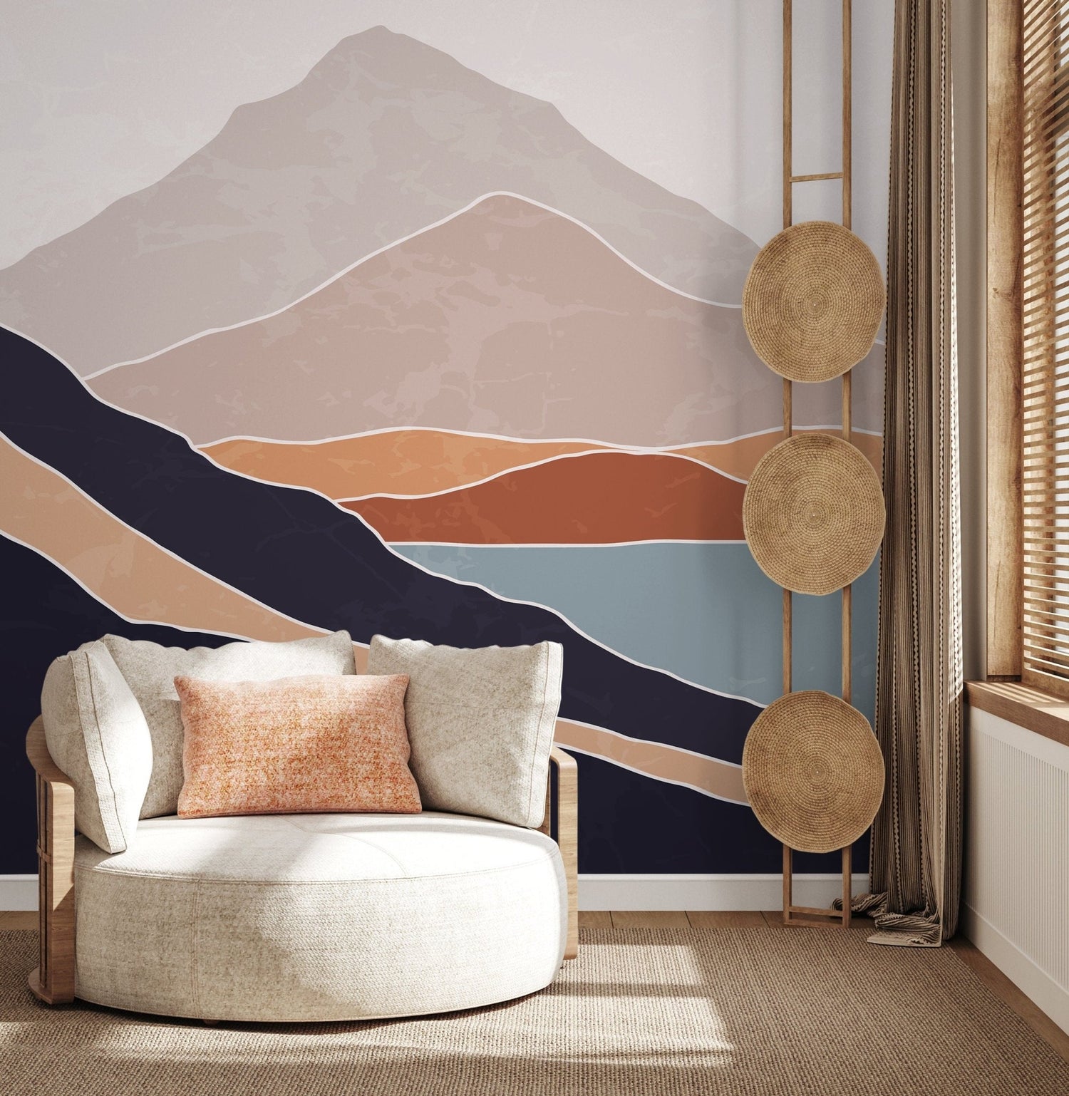 Abstract Mountain Landscape Wallpaper - B950 - WallTrend