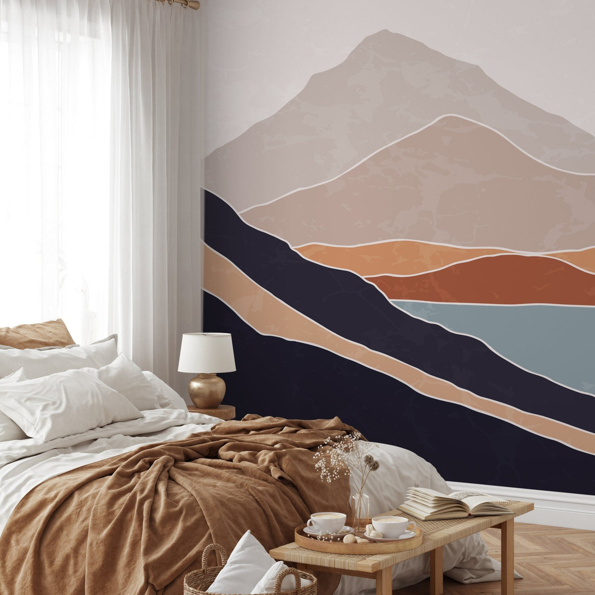 Abstract Mountain Landscape Wallpaper - B950 - WallTrend