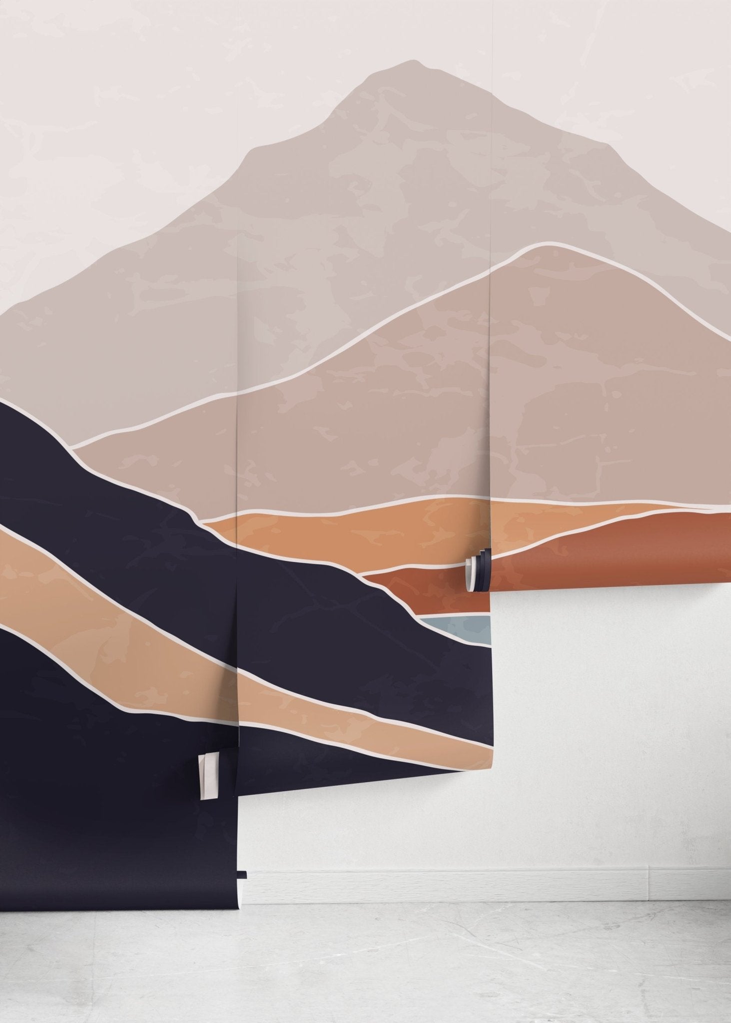 Abstract Mountain Landscape Wallpaper - B950 - WallTrend