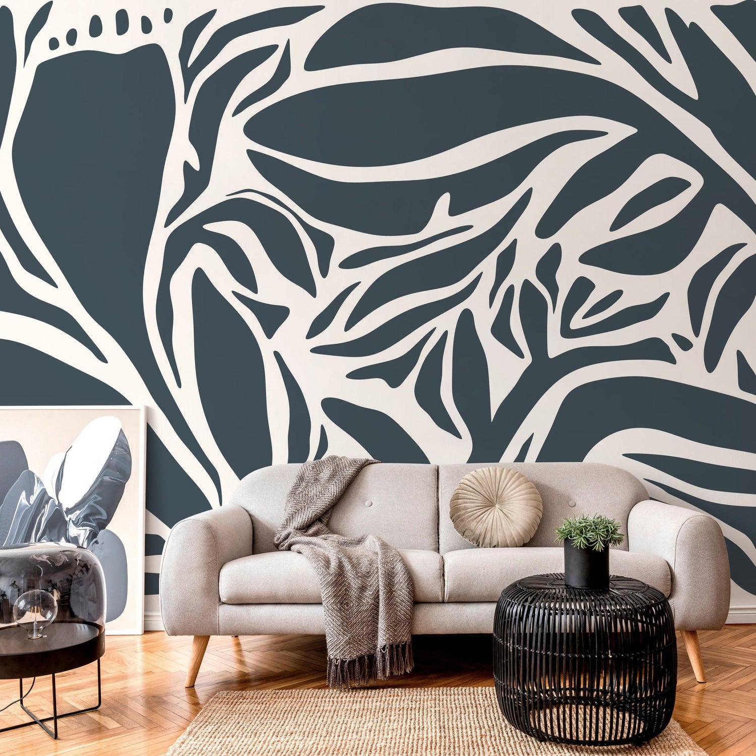 Abstract Nature Cutout Wallpaper - D631 - WallTrend