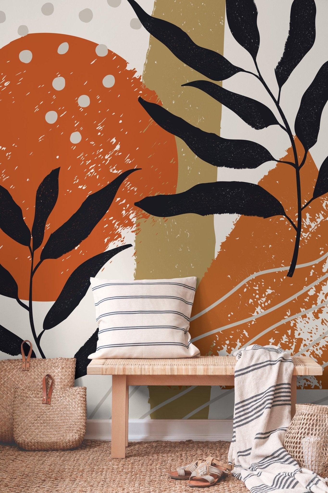 Abstract Nature Illustration Wallpaper - C073 - WallTrend