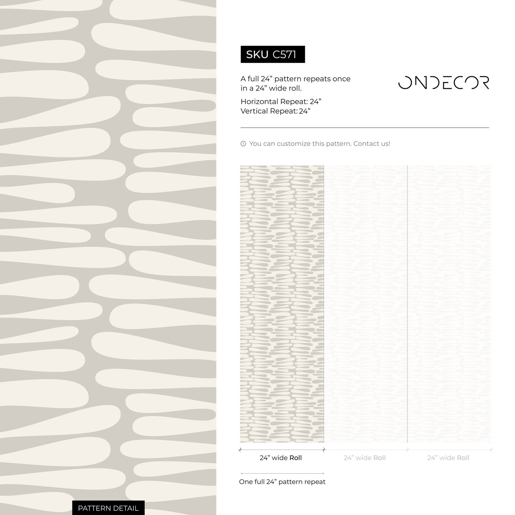 Abstract Neutral Shapes Wallpaper - C571 - WallTrend