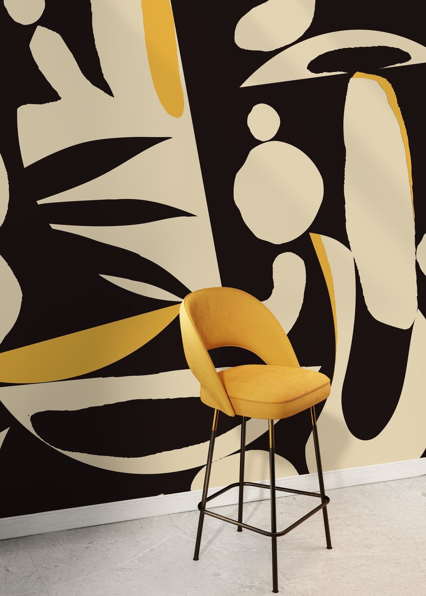 Abstract Organic Forms Wallpaper - B851 - WallTrend