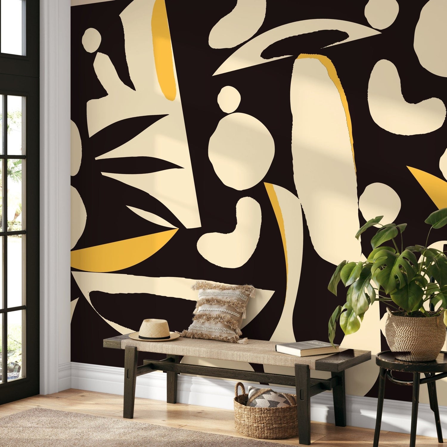 Abstract Organic Forms Wallpaper - B851 - WallTrend