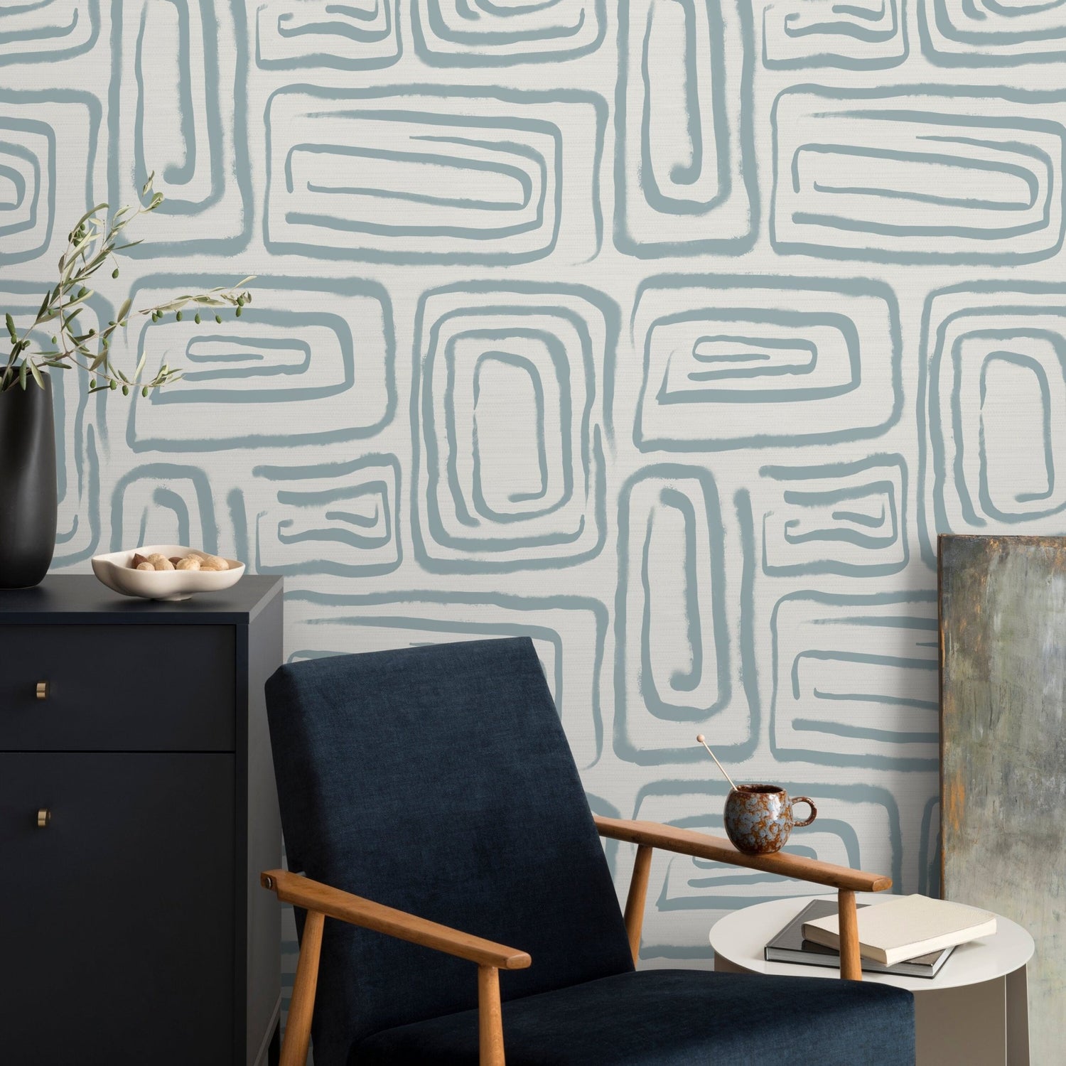 Abstract Organic Forms Wallpaper - C642 - WallTrend