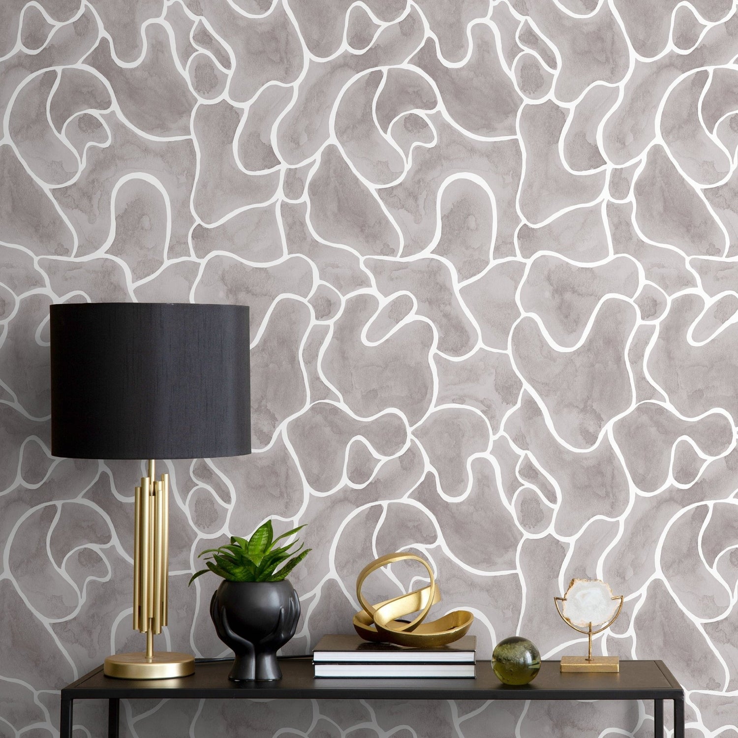 Abstract Organic Forms Wallpaper - C943 - WallTrend