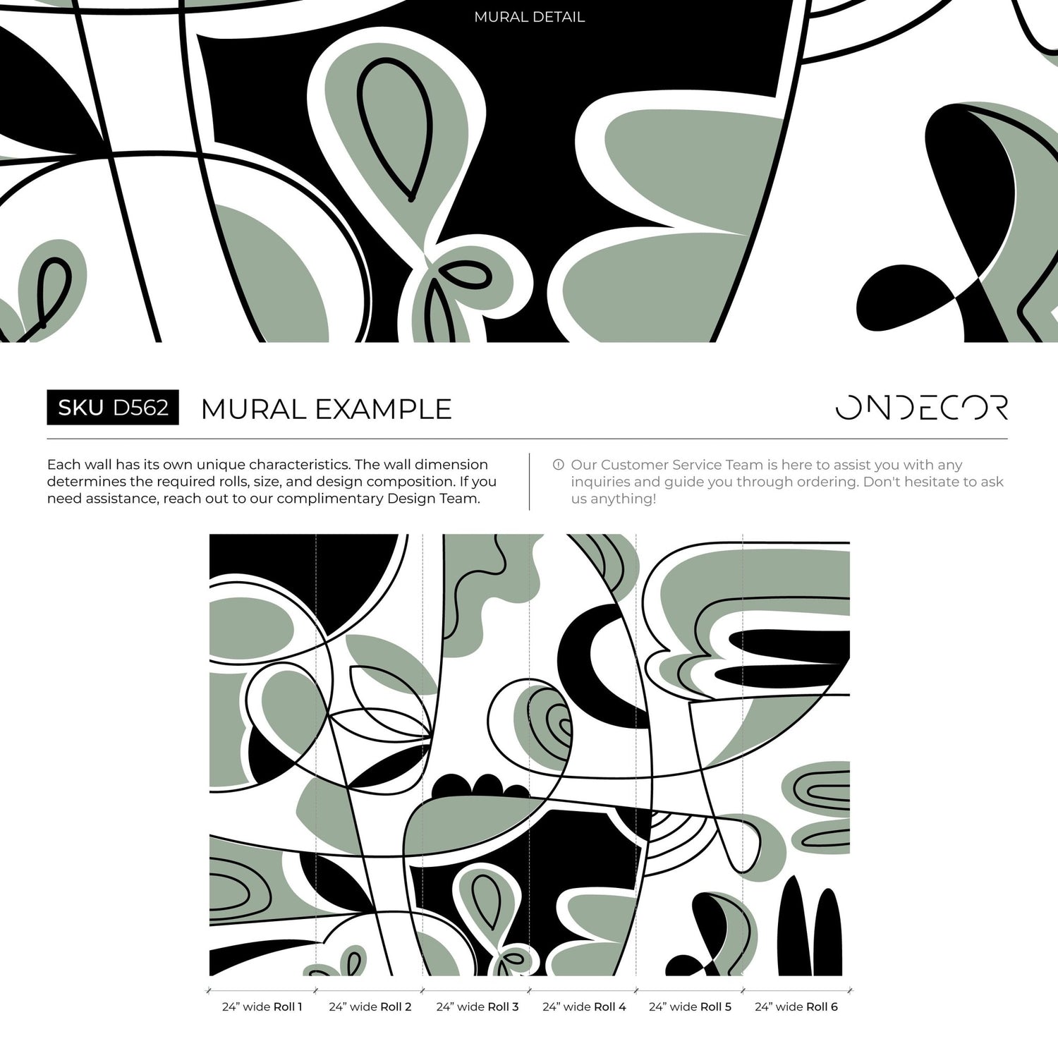 Abstract Organic Forms Wallpaper - D562 - WallTrend