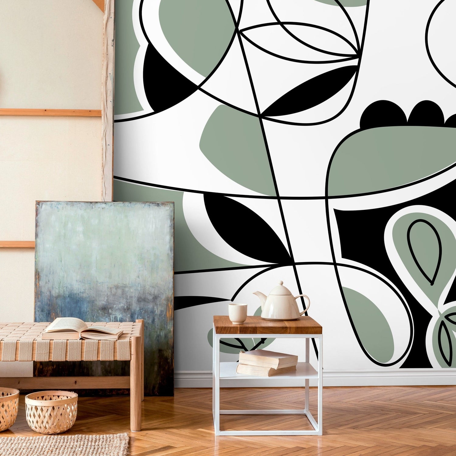 Abstract Organic Forms Wallpaper - D562 - WallTrend