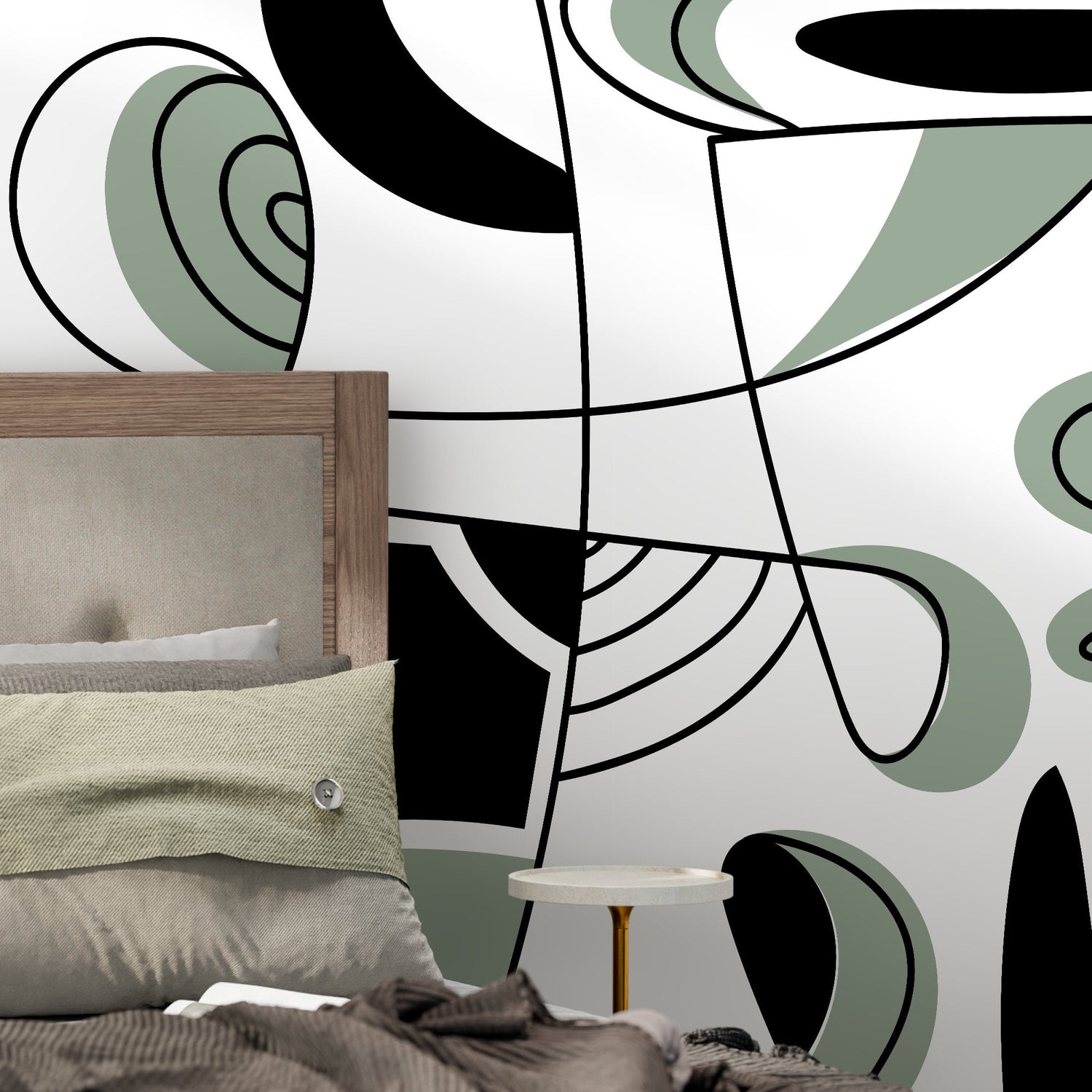 Abstract Organic Forms Wallpaper - D562 - WallTrend