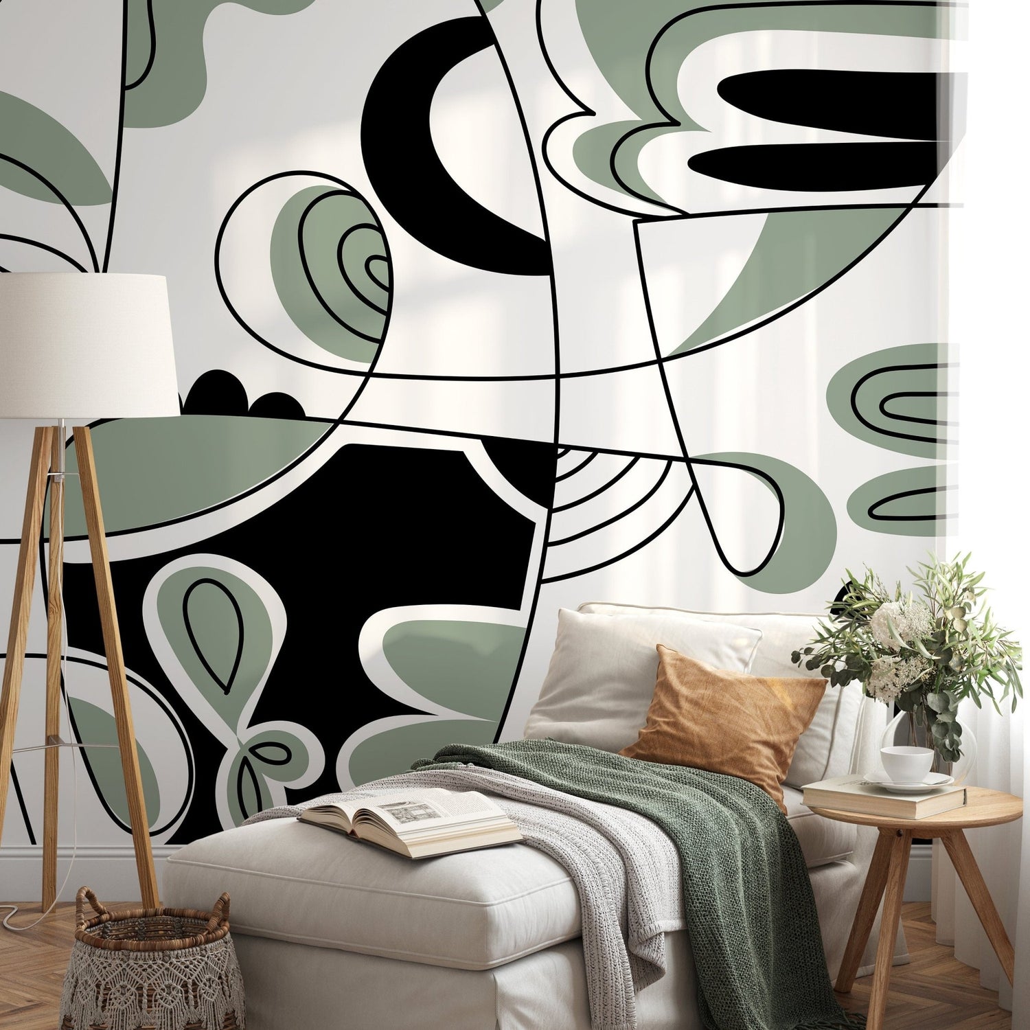 Abstract Organic Forms Wallpaper - D562 - WallTrend