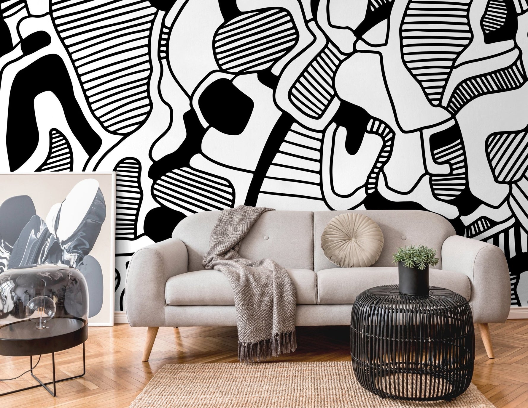 Abstract Organic Forms Wallpaper - X144 - WallTrend