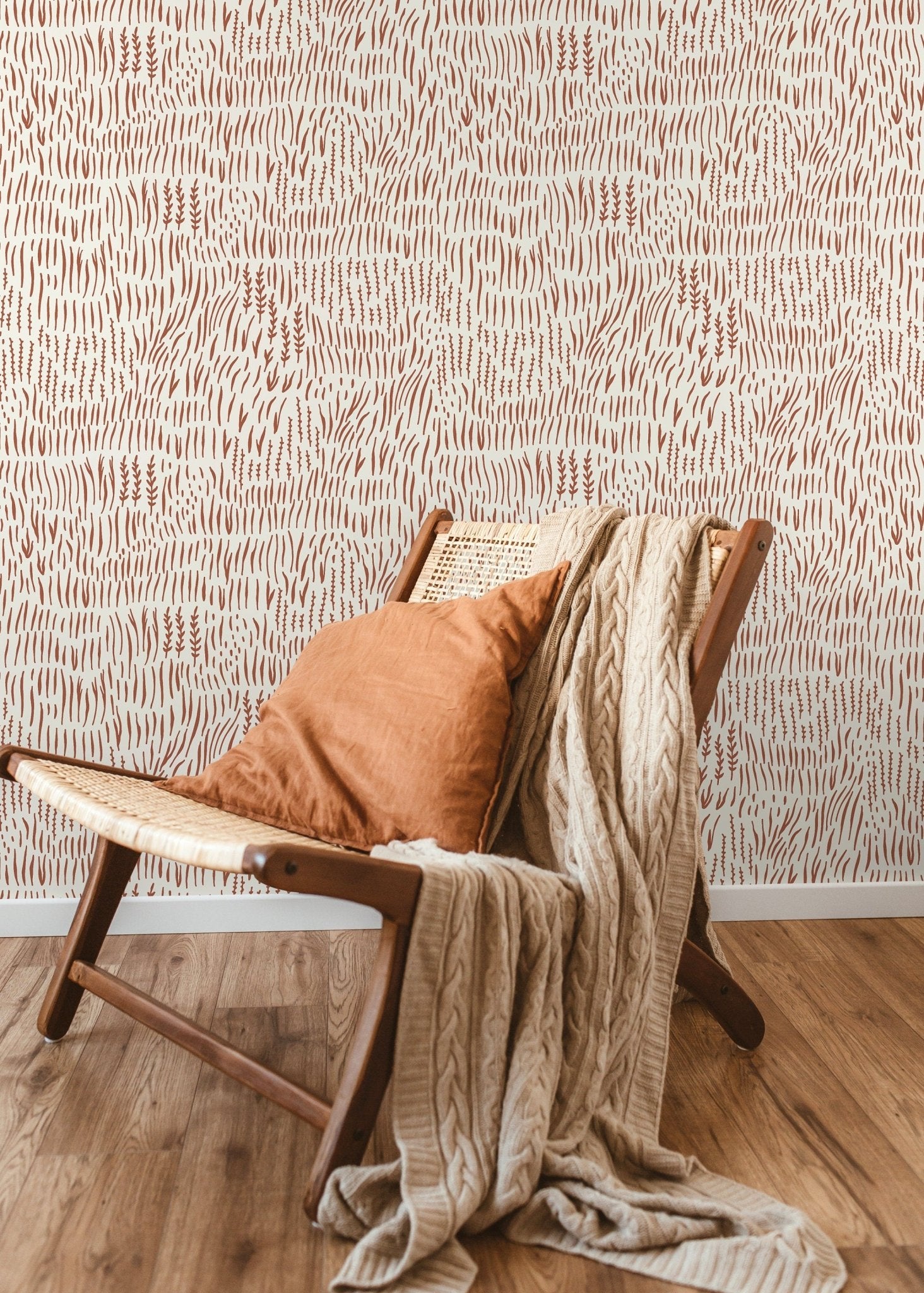 Abstract Organic Lines Wallpaper - D291 - WallTrend