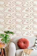 Abstract Organic Shapes Wallpaper - C151 - WallTrend