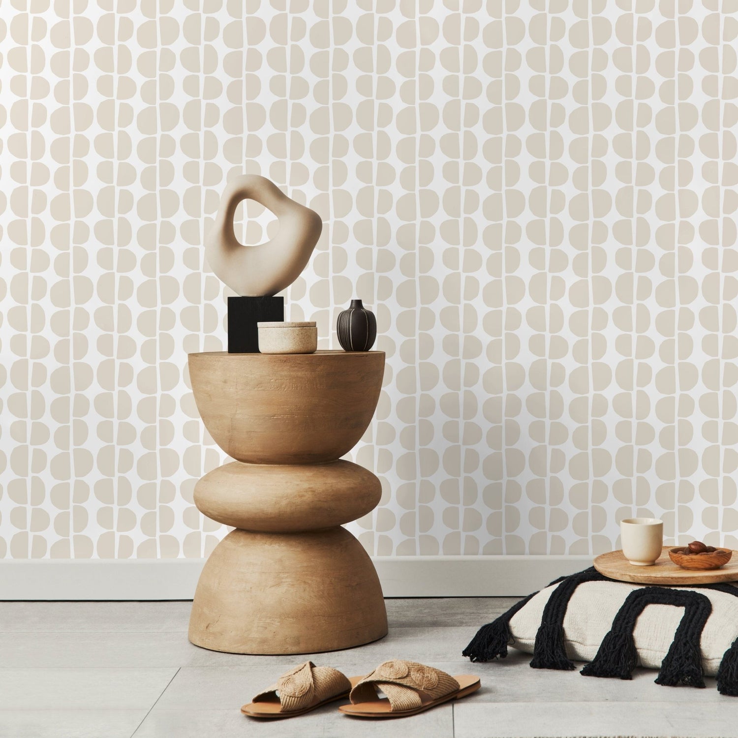 Abstract Organic Shapes Wallpaper - C221 - WallTrend