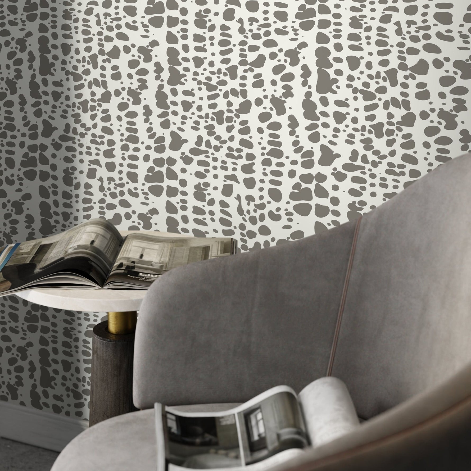 Abstract Organic Shapes Wallpaper - C572 - WallTrend