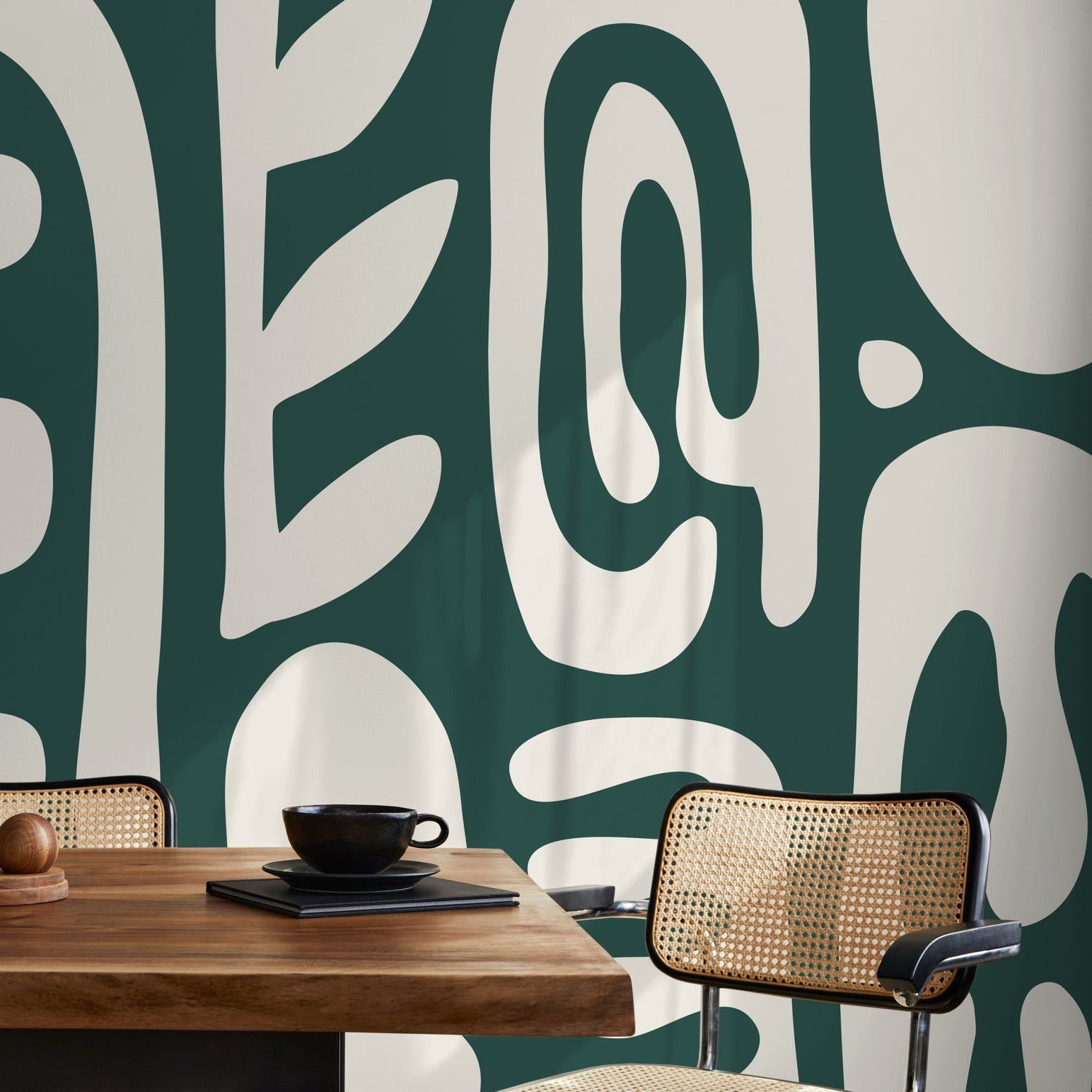 Abstract Organic Shapes Wallpaper - D592 - WallTrend